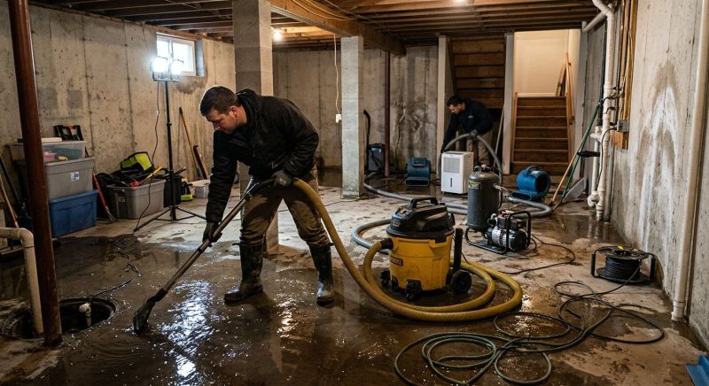 Basement Water Cleanup in Scottsdale, AZ