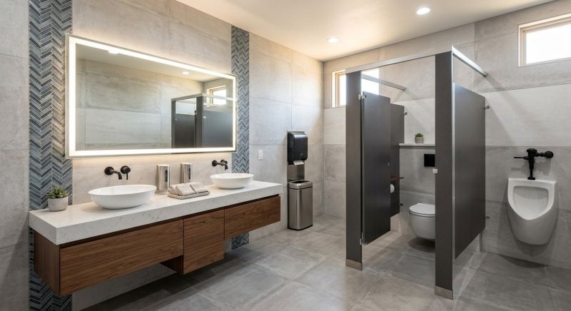 Industrial Bathroom Renovation in North Charleston, SC